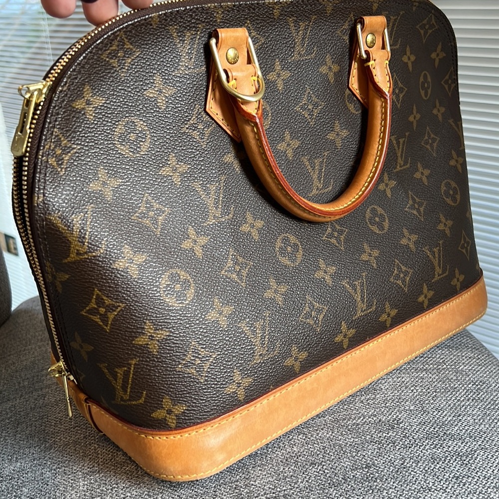 Louis Vuitton Monogram Brown & Tan Alma Satchel
